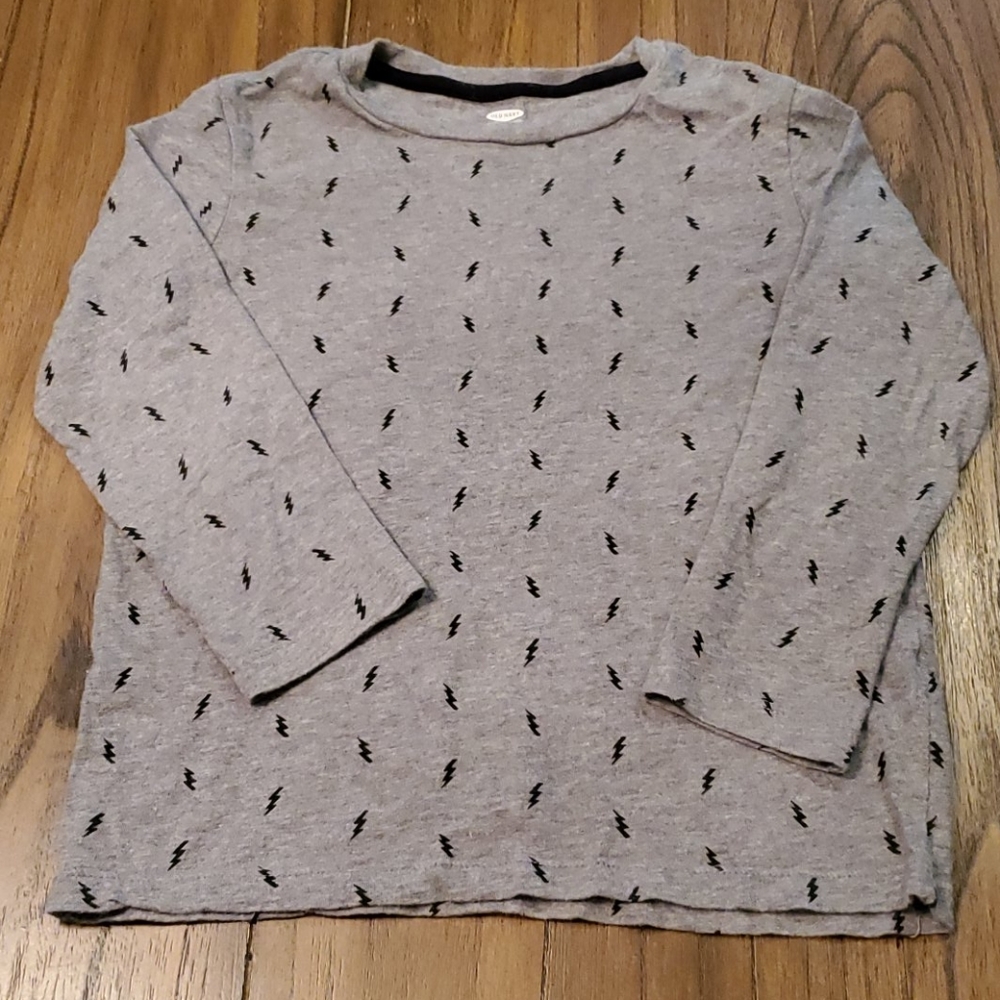 Old Navy Boy's Long Sleeve Thunderbolt T-Shirt